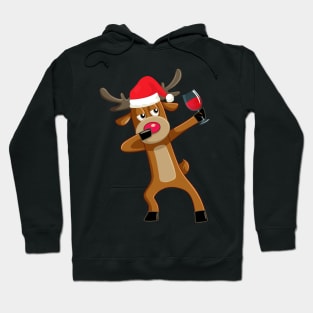 Rudolph The Red Nosed Reindeer Funny Wine Lover Family Christmas Gift Hoodie